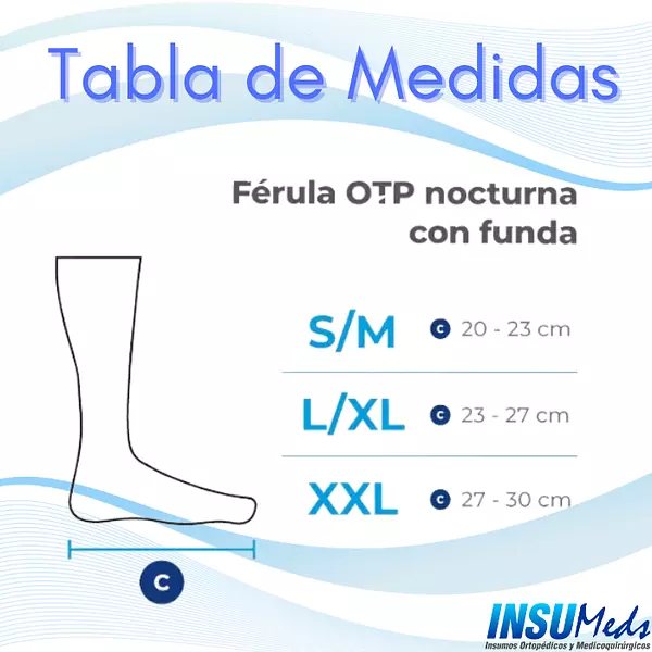 Férula otp nocturna con funda