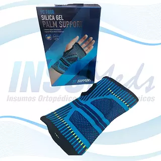 7888, Muñequera con Refuerzo en Silicona Universal