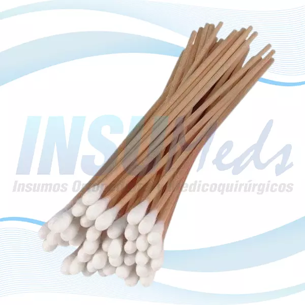 Aplicadores De Madera Con Punta De Algodón, AlfaSafe