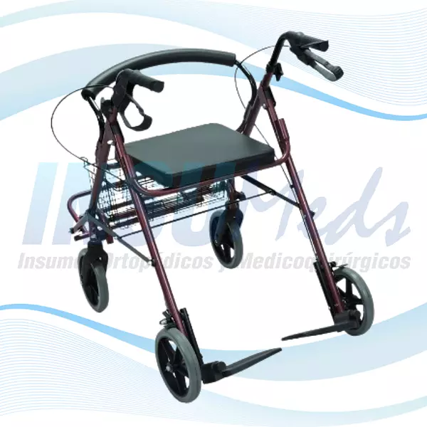 FY9650L, Caminador Rollator con Calapies, PHYSIOTRAUMA 