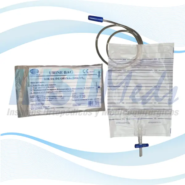 Bolsa Drenaje Urinario Adulto X 2.000 cc