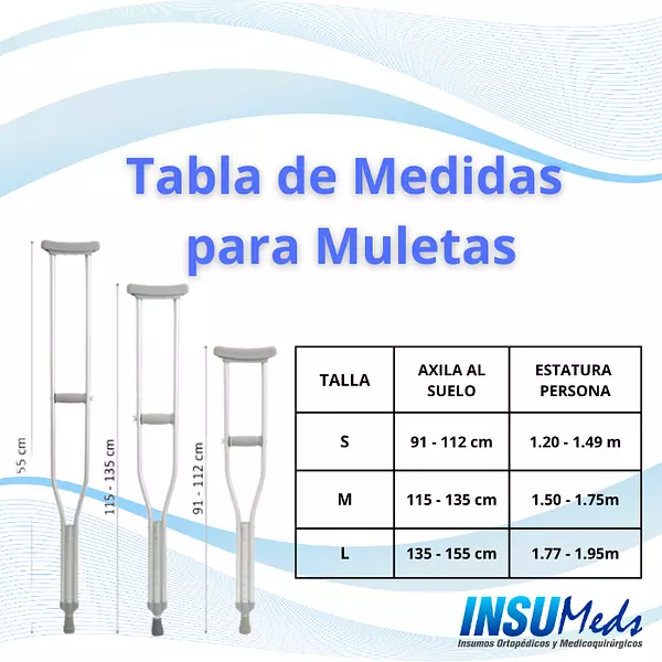 KB311 - Muleta convencional en aluminio